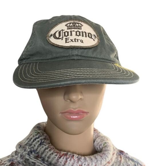 Corona Extra Army Green Cap Adjustable Vented Hat Relax Responsibly Unisex - Picture 9 of 9